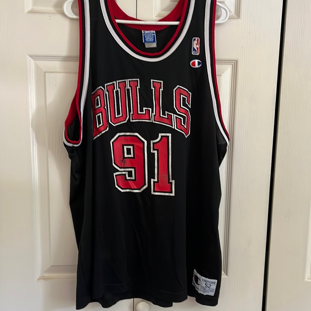 Vintage Champion Bulls Rodman Basketball jersey
